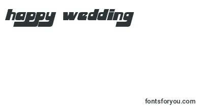 HuggyBearItalic font – happy Wedding Day Fonts